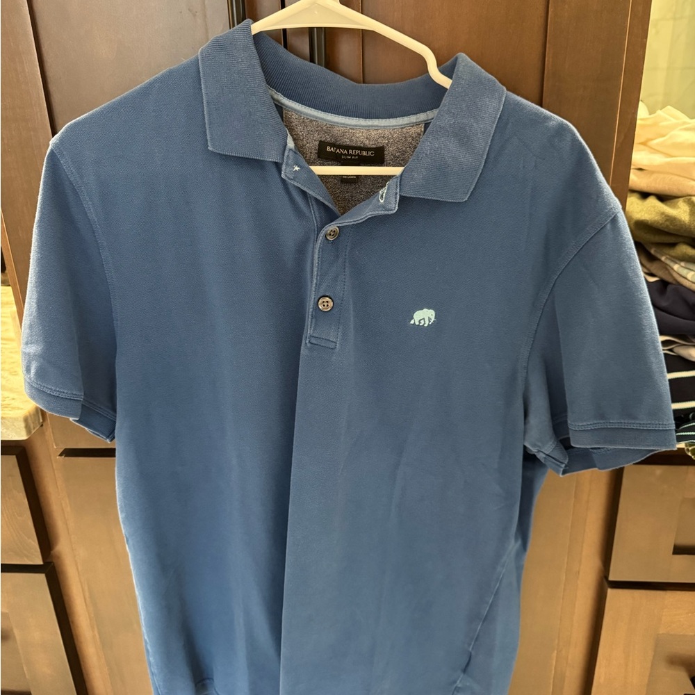 Banana Republic Men's Polo in Classic Blue